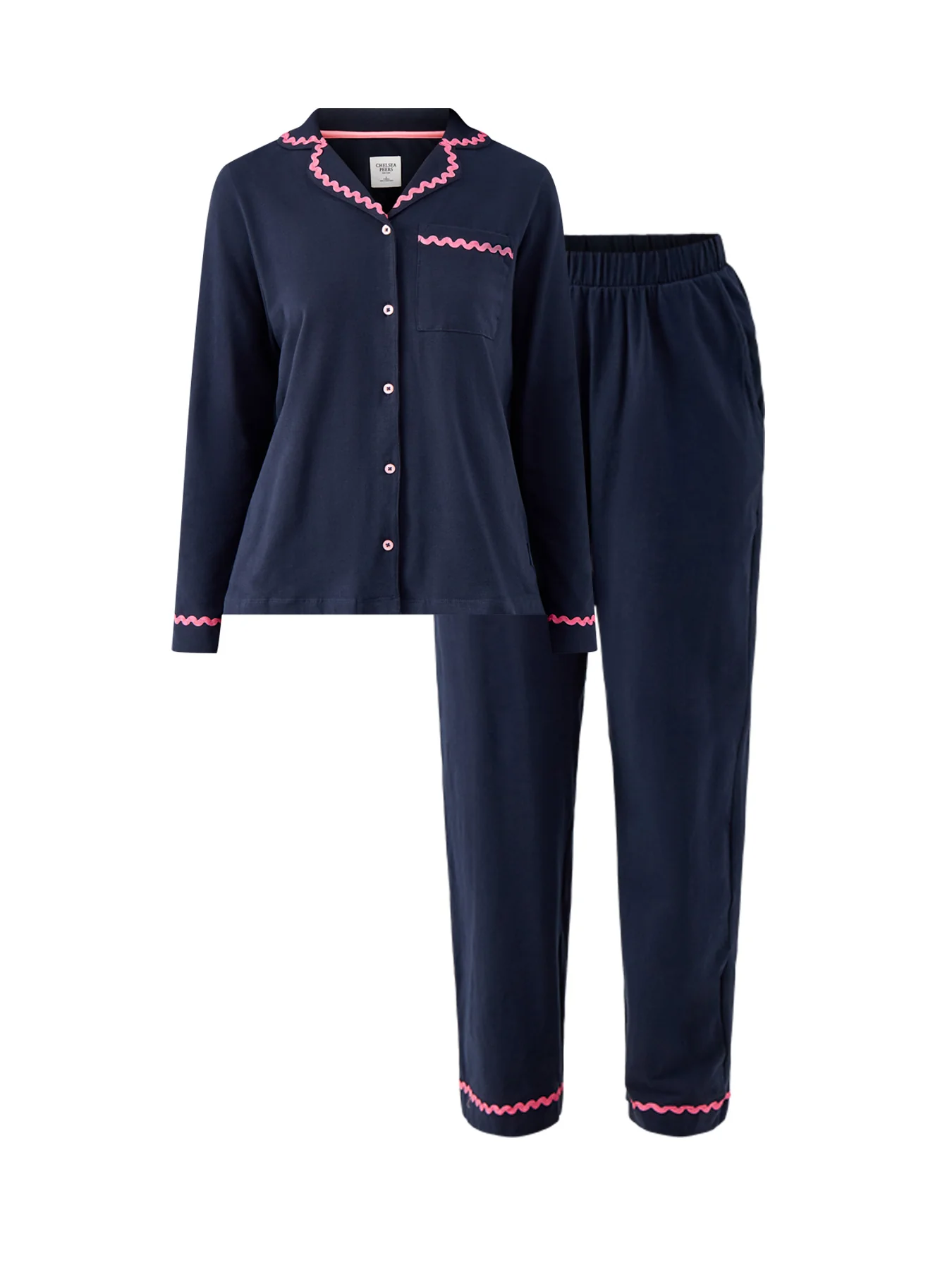Good Morning Long PJ Set Navy