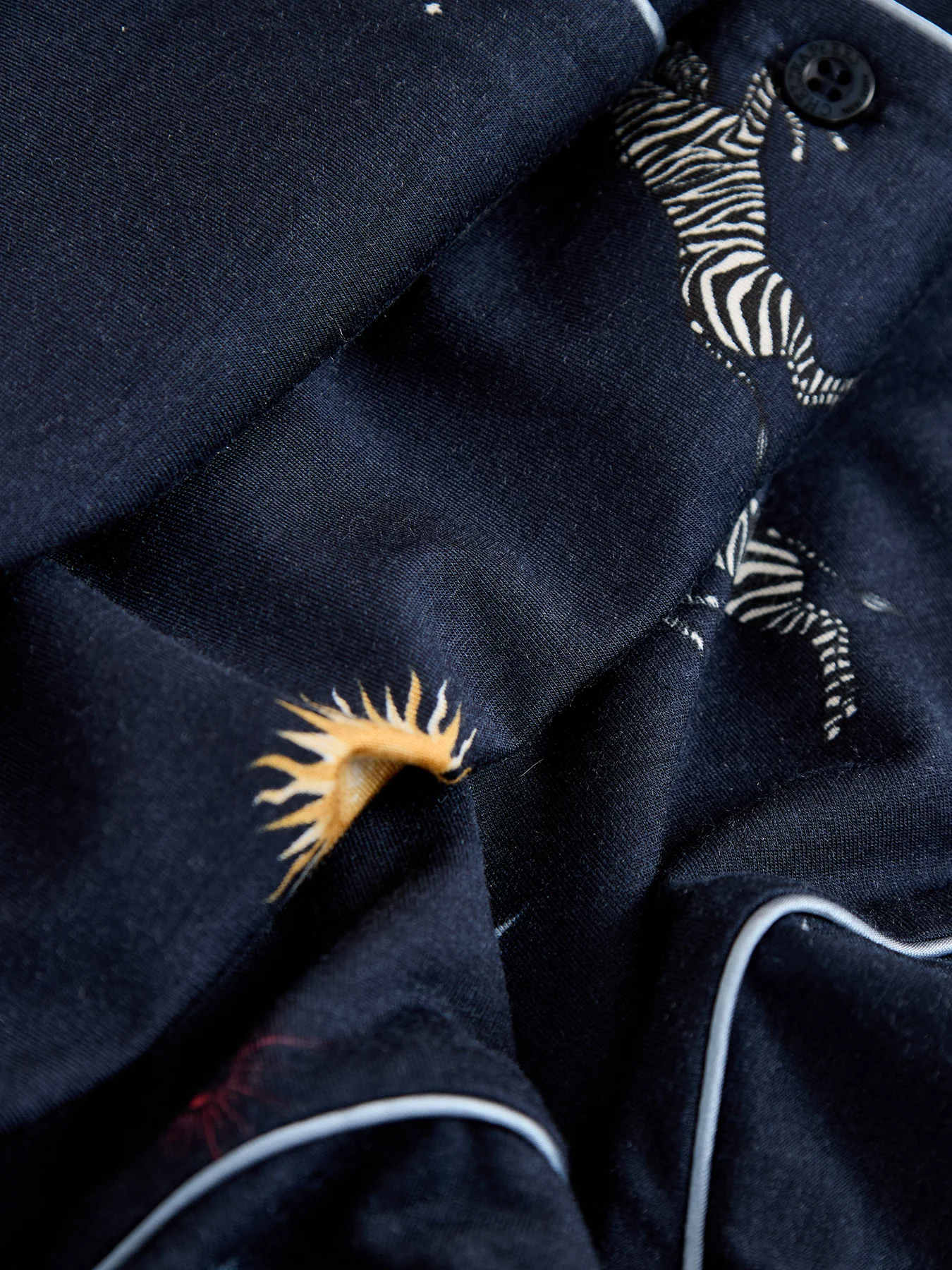 Celestial Zebra Pyjama Set Navy - Image 5
