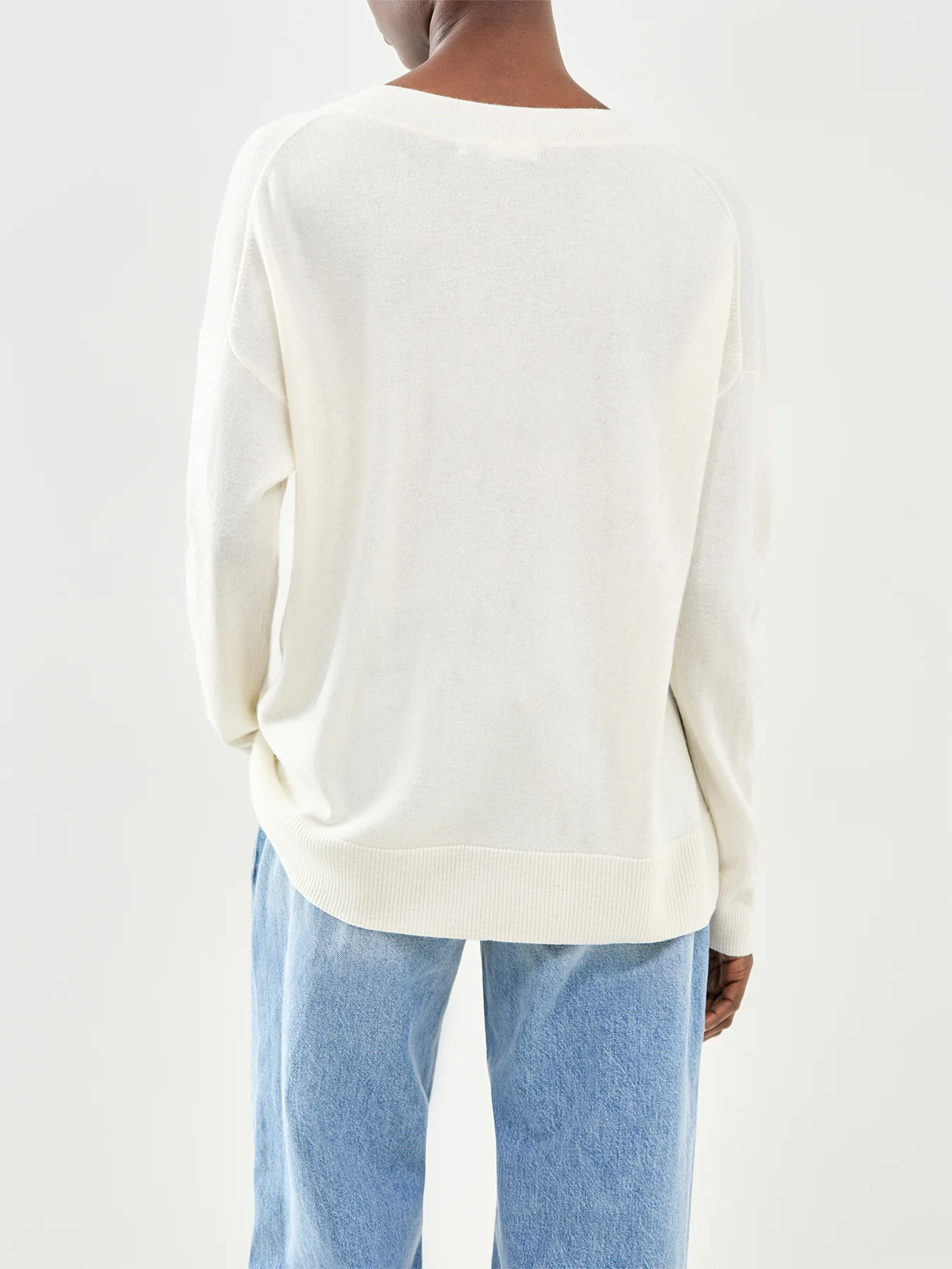 Wide Slouchy Jumper Cream - Image 5