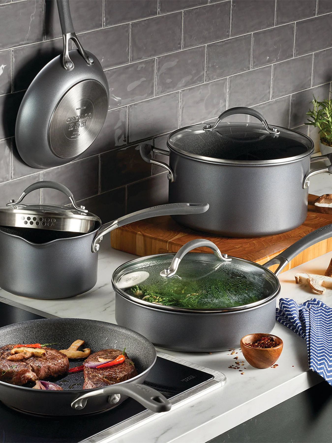 ScratchDefense A1 Series Cookware Set 8 Piece - Image 3