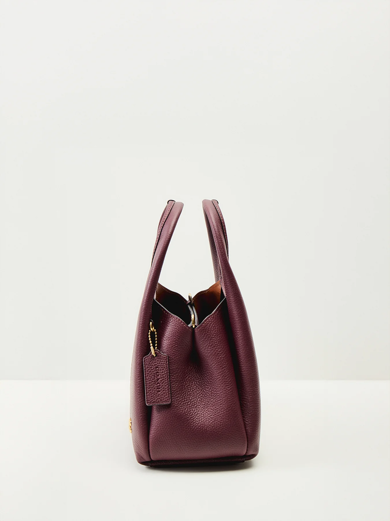 Lana Shoulder Leather Bag 23 Merlot - Image 4