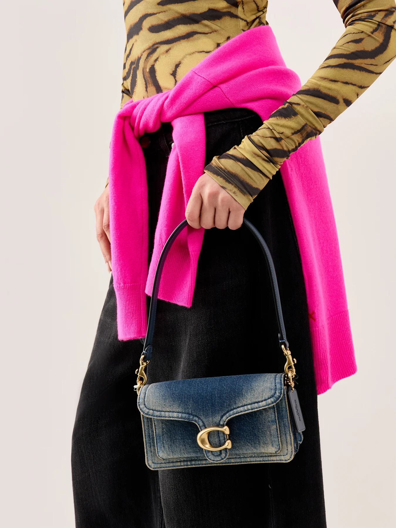 Loved Denim Tabby Shoulder Bag 20 Blue - Image 2