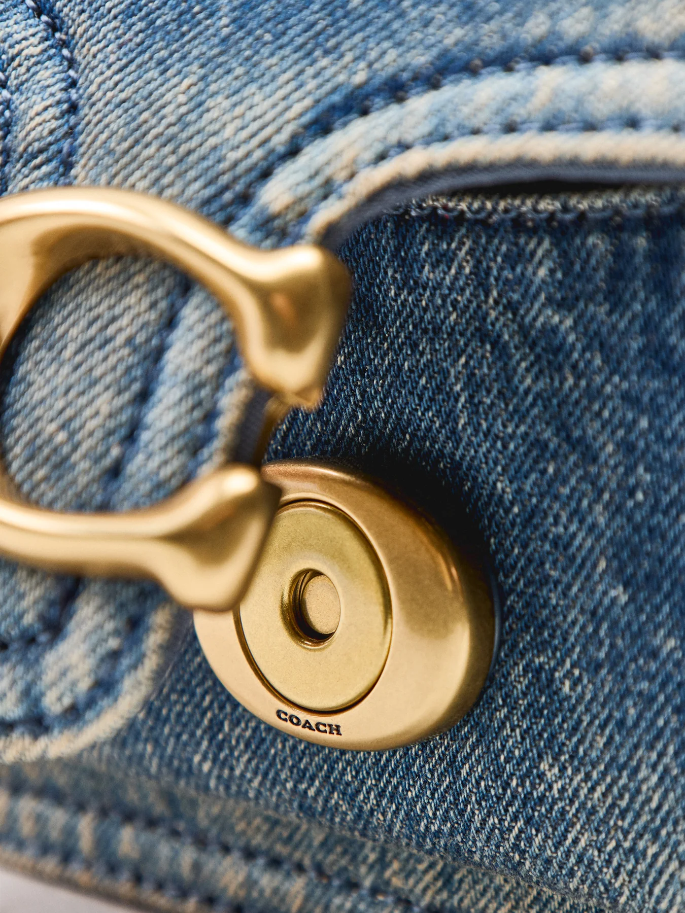 Loved Denim Tabby Shoulder Bag 20 Blue - Image 5