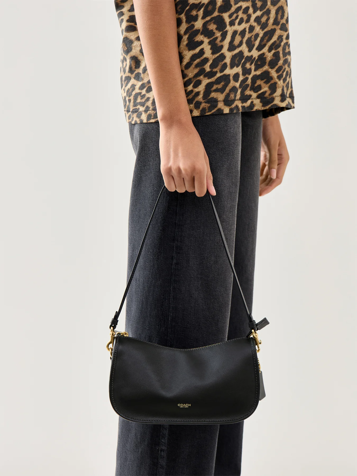Natural Grain Leather Waverly Bag Black - Image 2