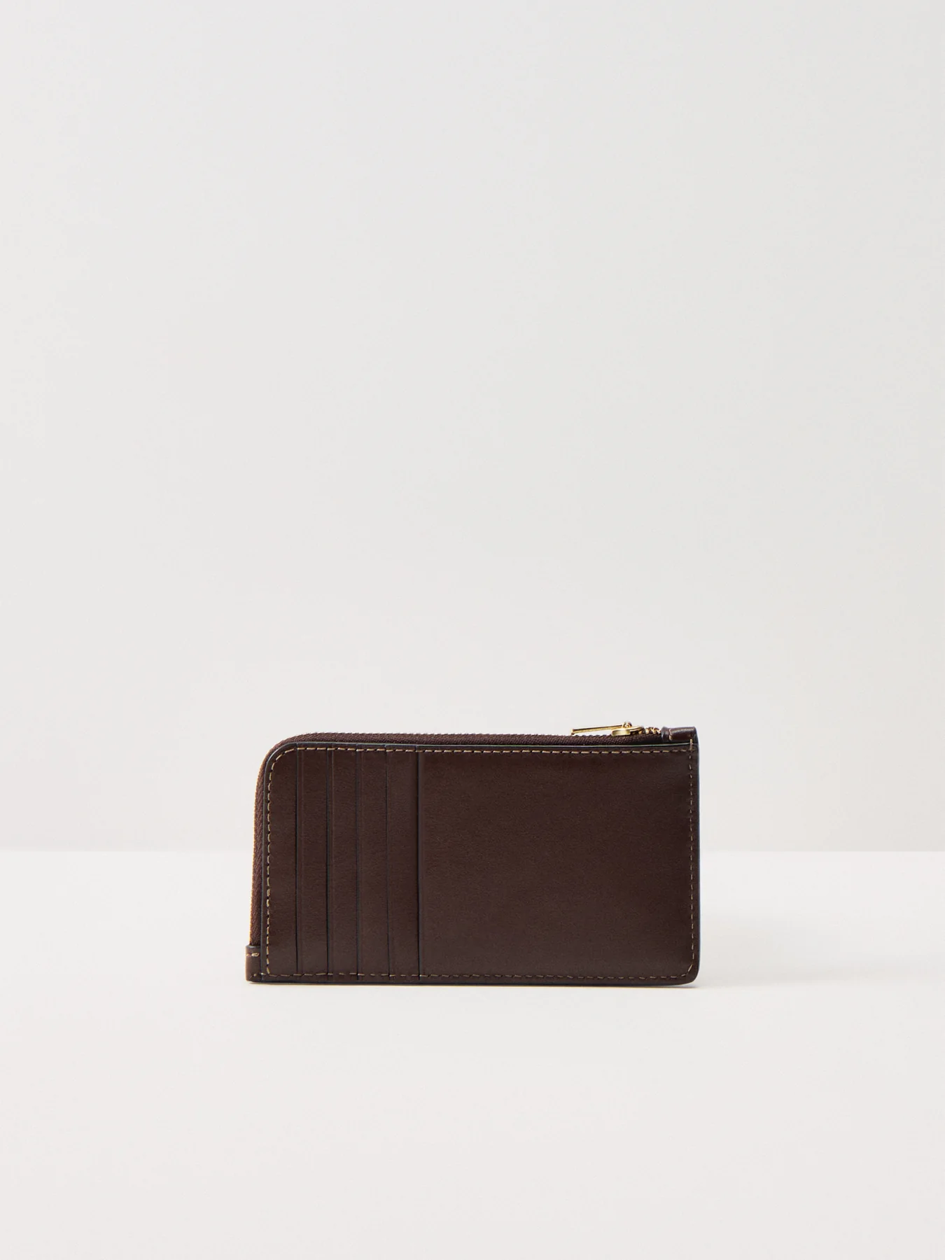 Refined Calf Leather New York Zip Card Case - Image 2