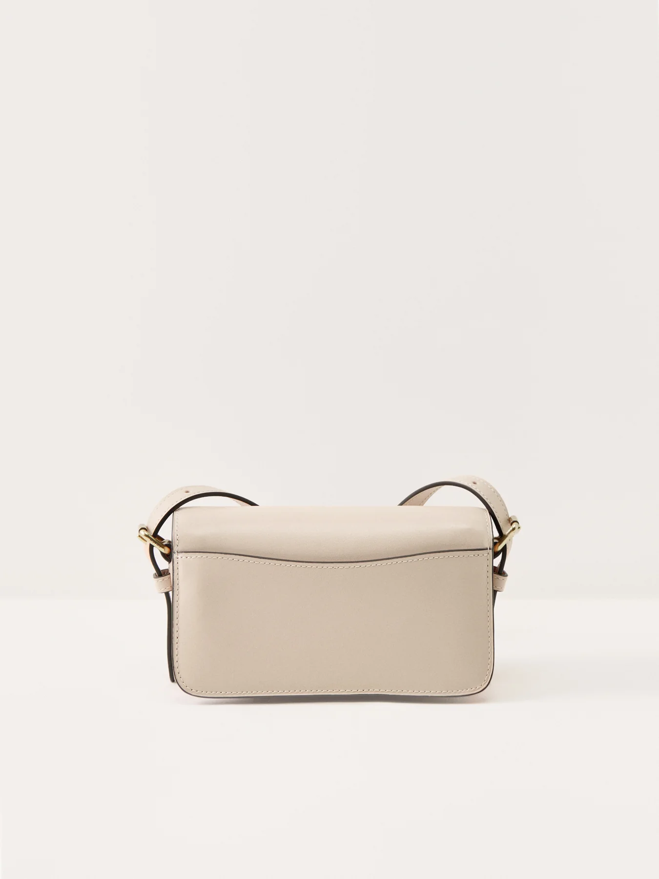 Refined Calf Leather Zoe Shoulder Bag White - Image 3