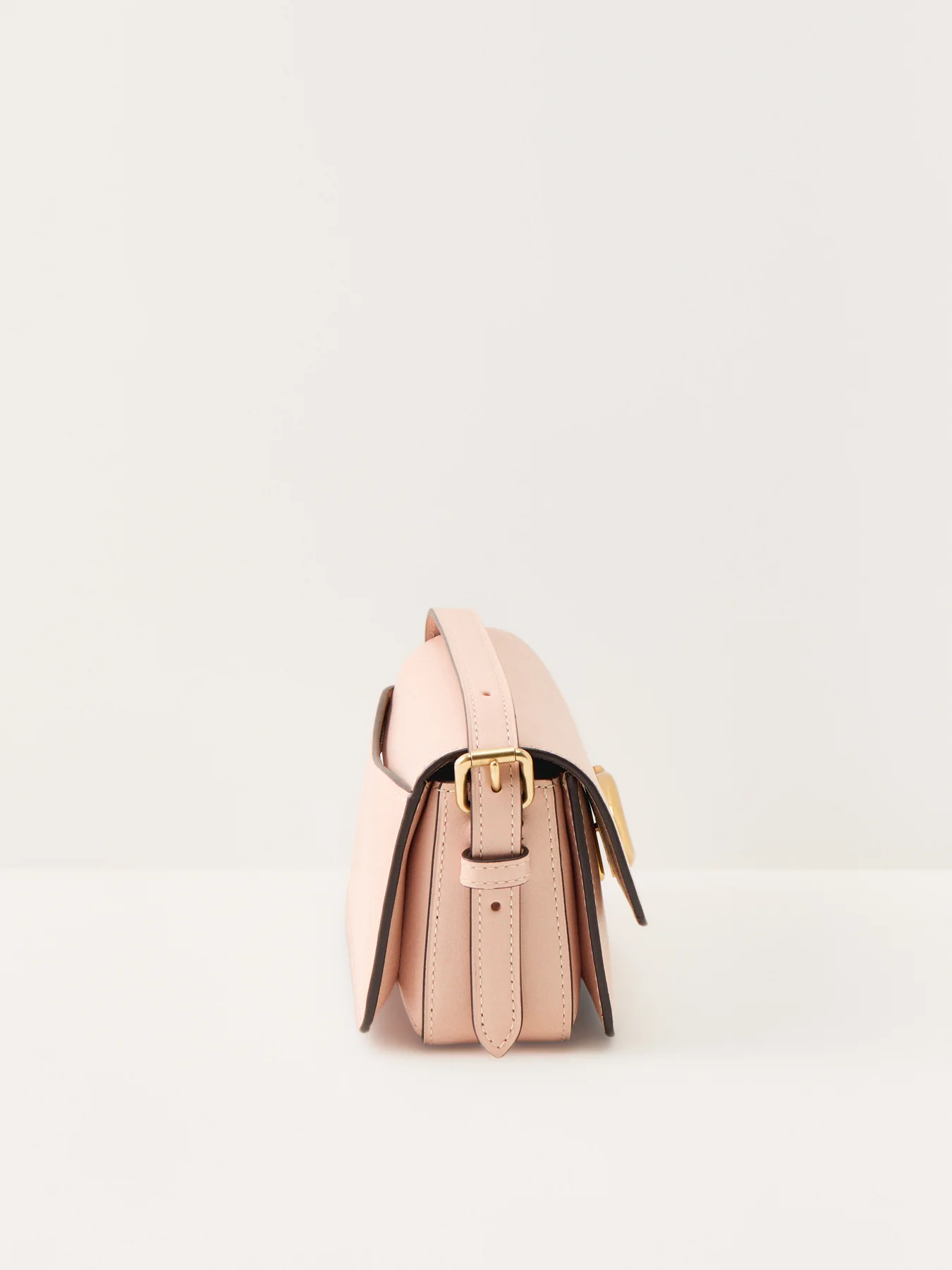 Refined Calf Leather Zoe Shoulder Bag Cream - Image 4
