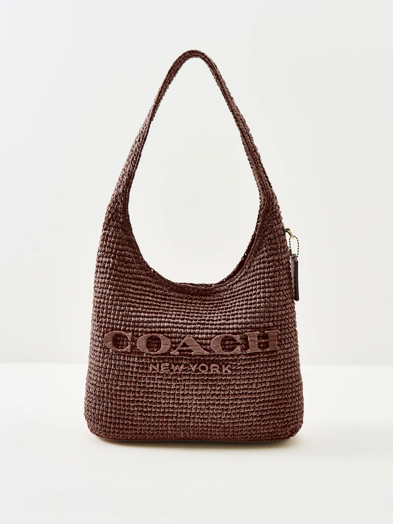 Brooklyn Straw Shoulder Bag 28 Brown - Image 6