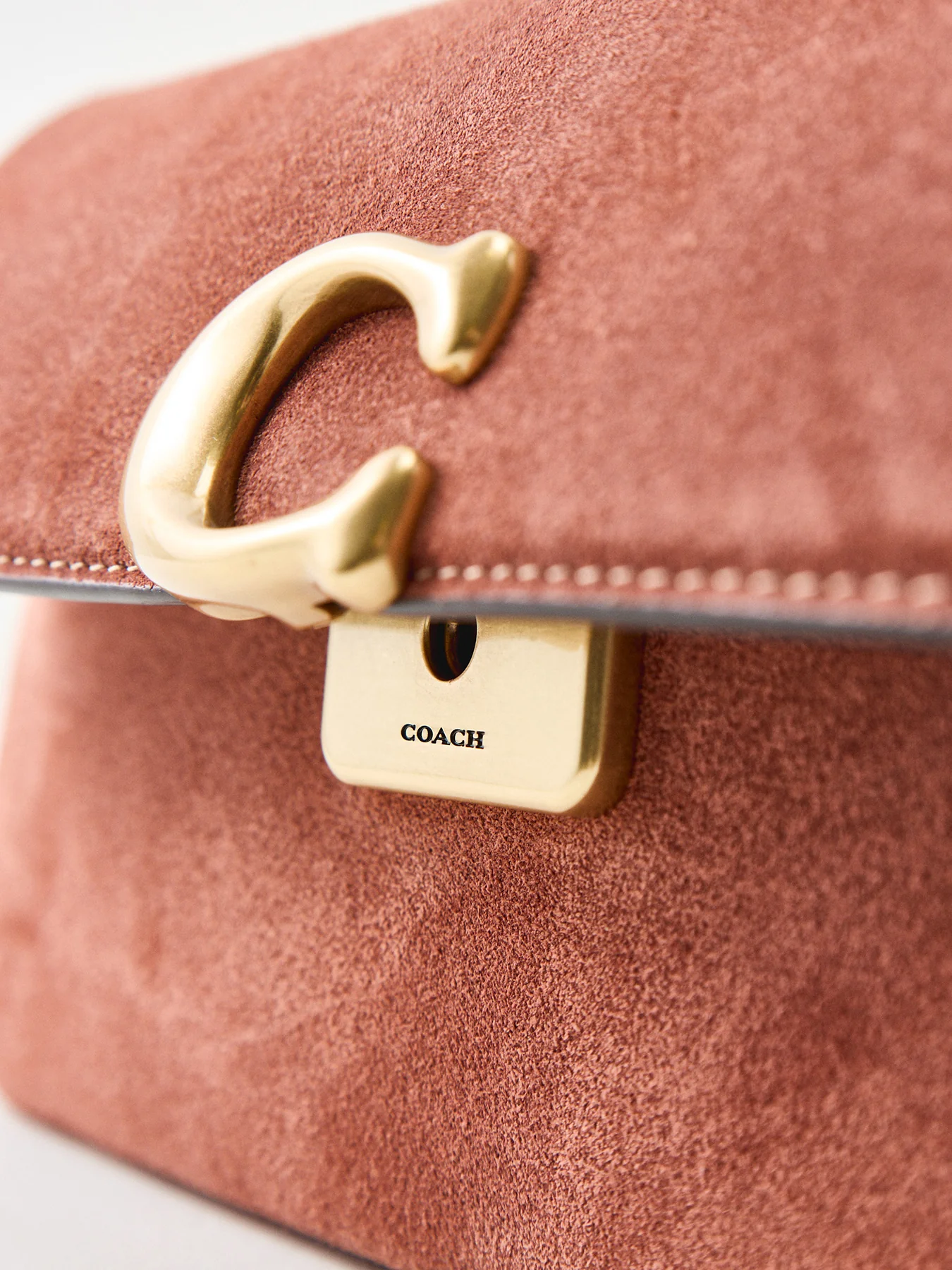 Suede Jet Shoulder Bag Tan - Image 5