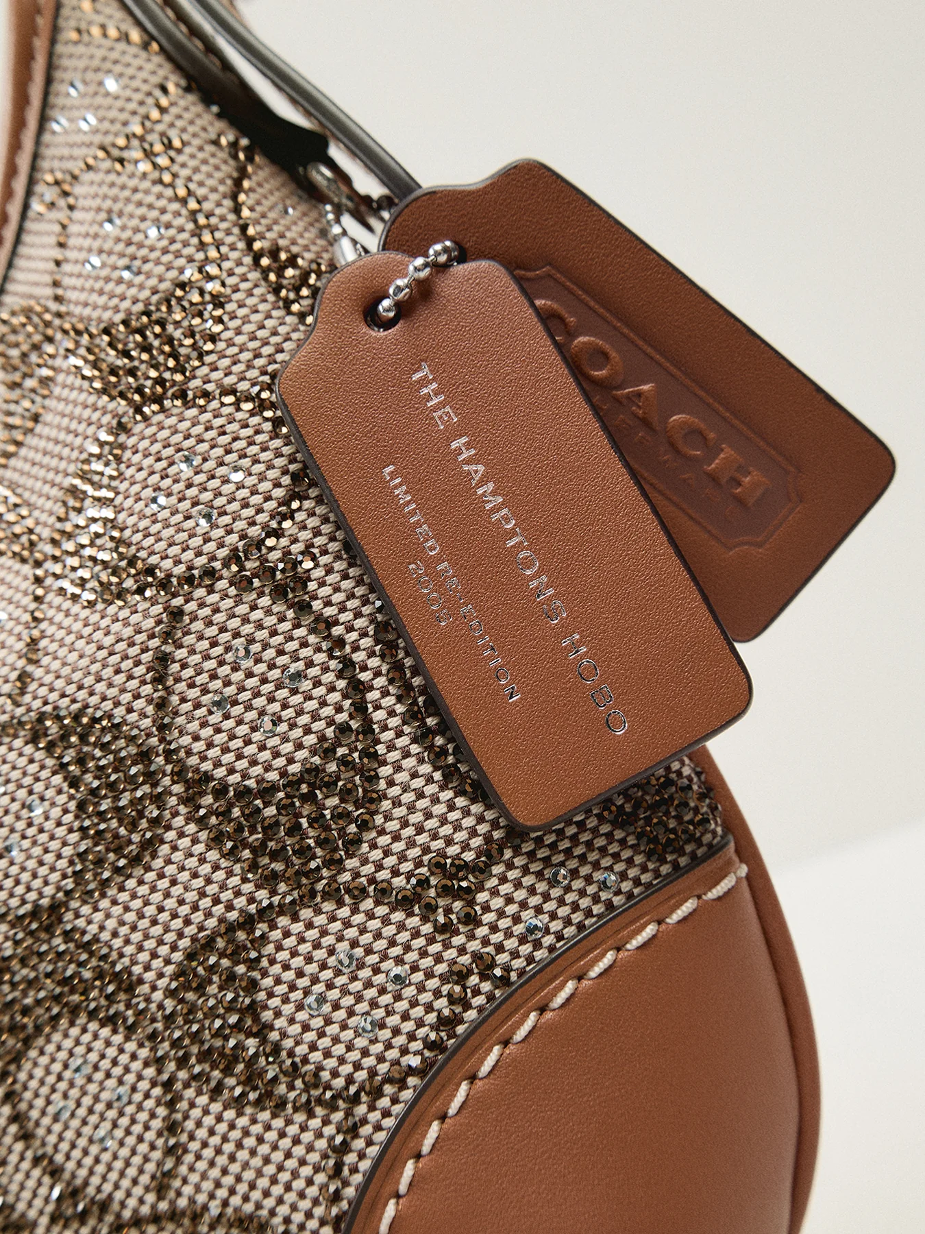 The Coach Originals Crystal Signature Jacquard Hamptons Hobo Amber - Image 5