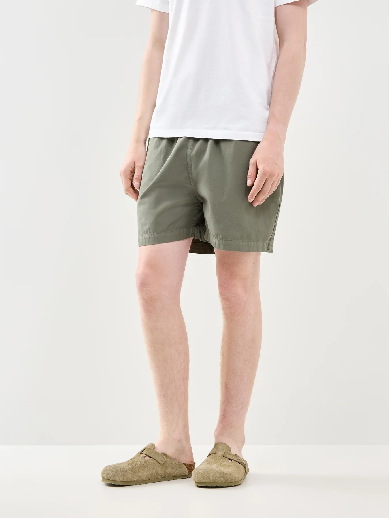 Organic Twill Shorts Olive - Image 4
