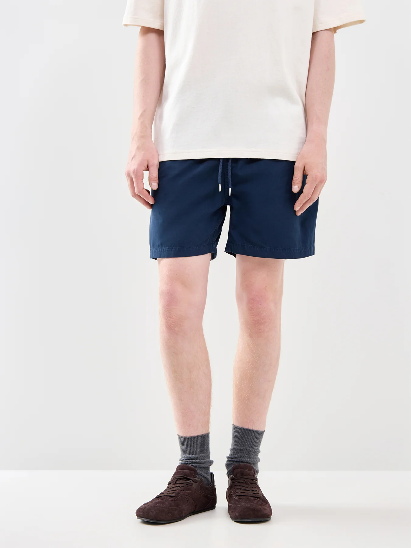 Organic Twill Shorts Navy - Image 4