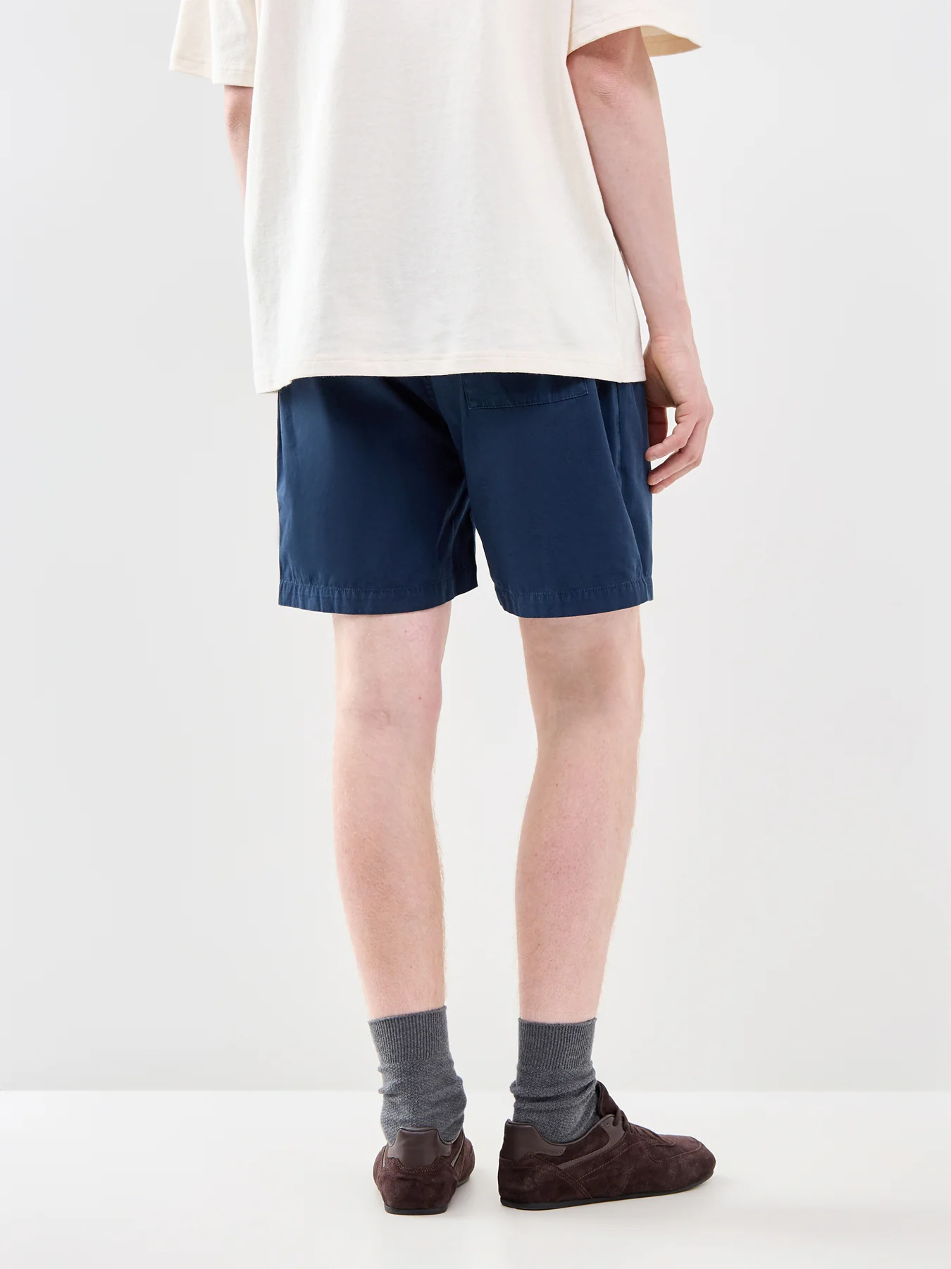 Organic Twill Shorts Navy - Image 5