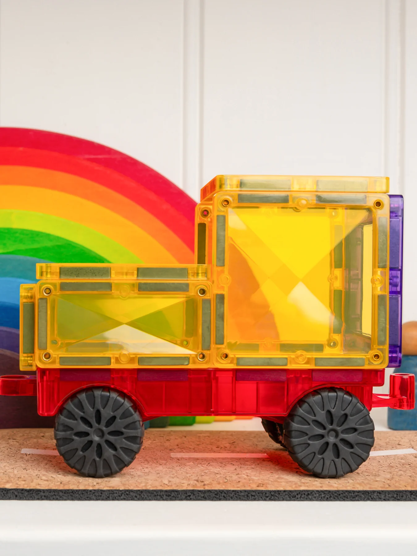 Rainbow Motion Magnetic Tile Set 24-Piece - Image 2