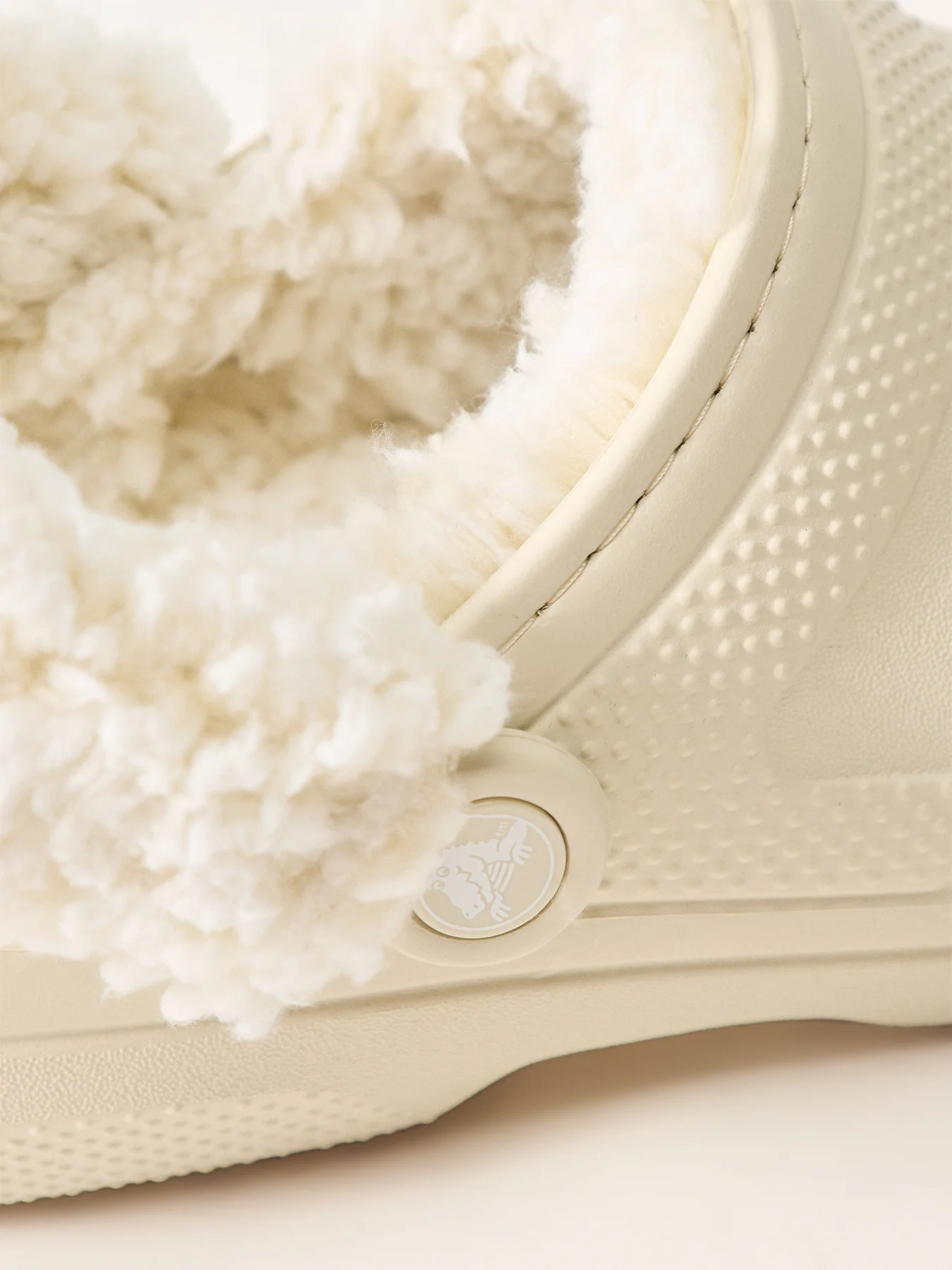 Fleece Lined Clogs White - Image 4