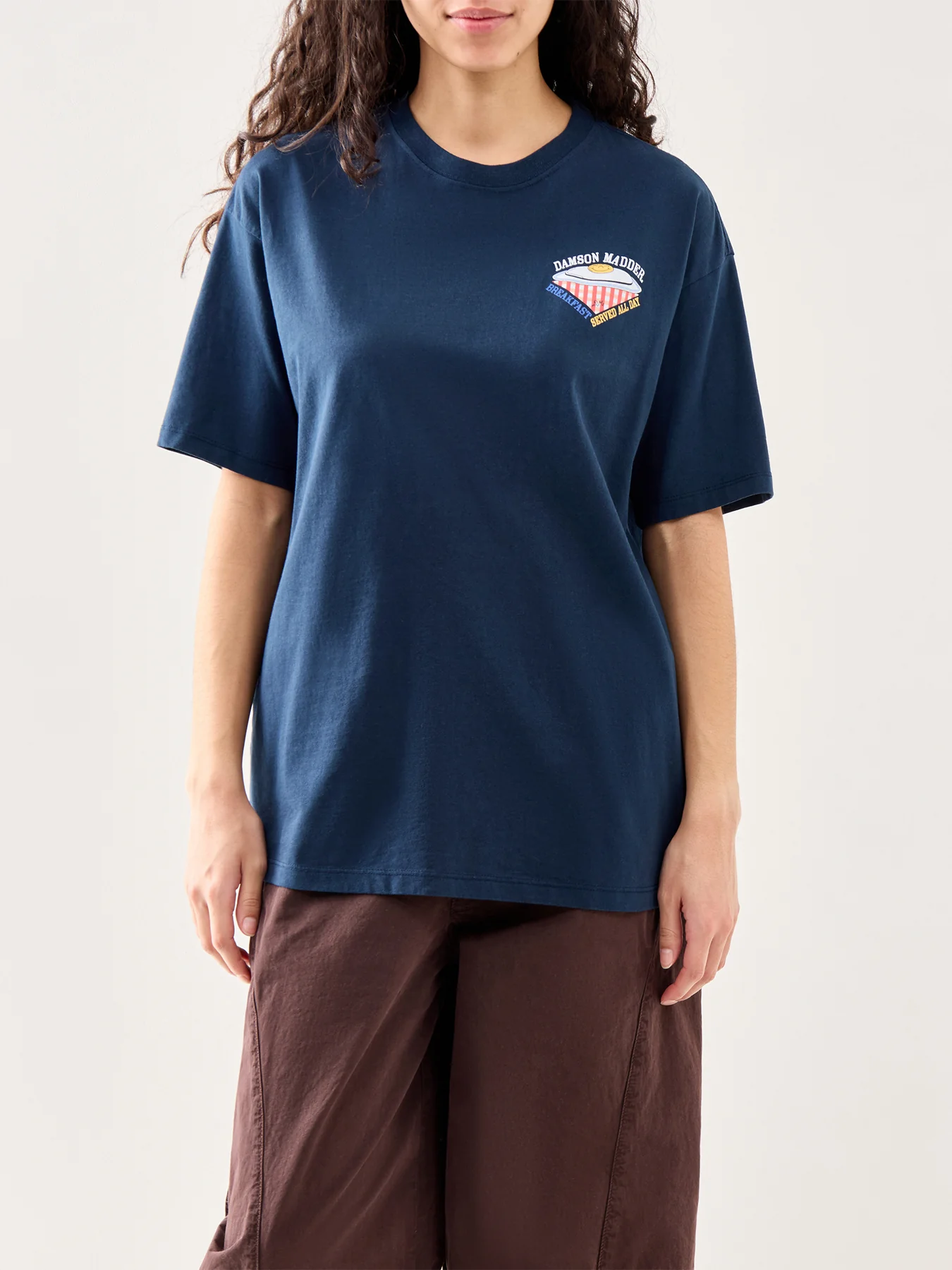 All Day Breakfast T-Shirt Navy - Image 4