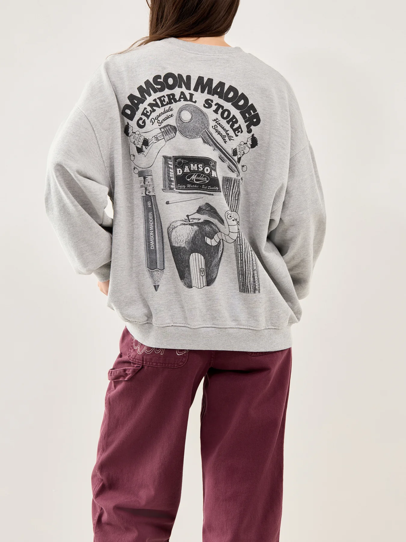 General Store Sweatshirt Grey Marl - Image 3