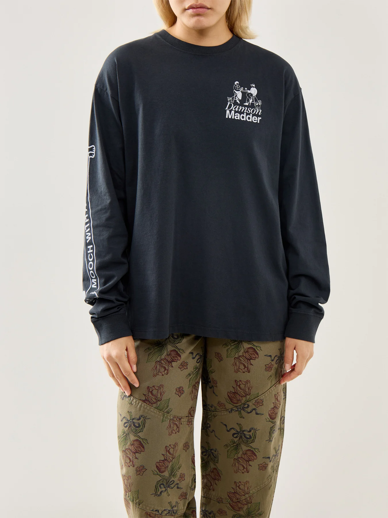 Dog Walker Long Sleeve T-Shirt Black - Image 4