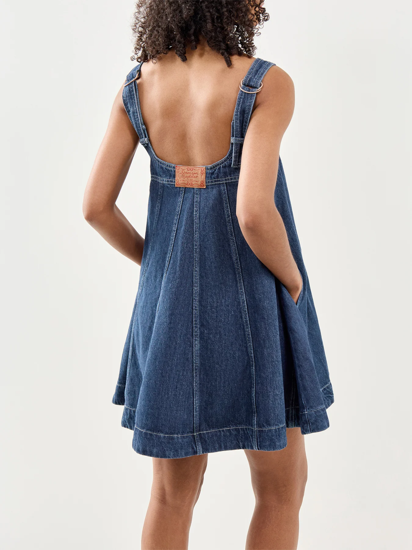 Immy Mini Dress Dark Wash - Image 5