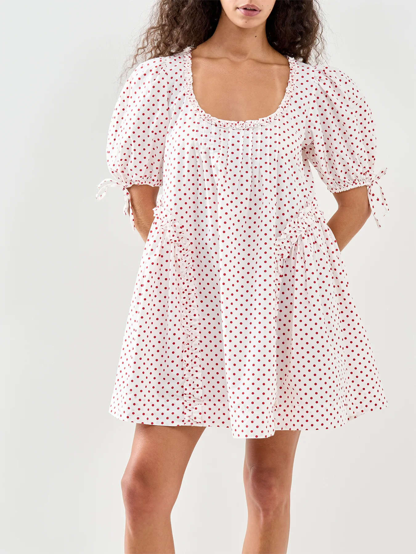 Meri Mini Dress Red Spot - Image 4