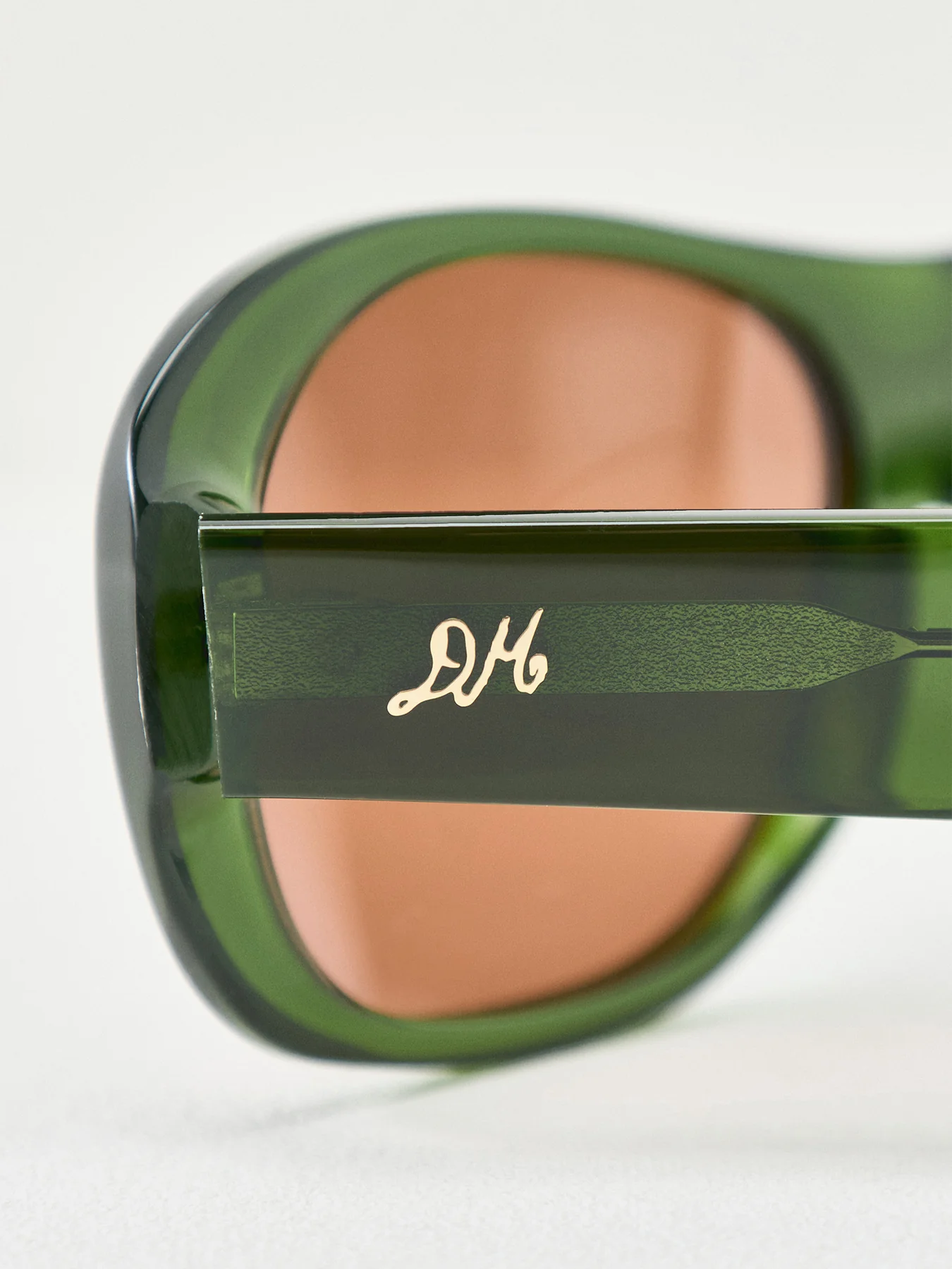 Oversized Aviator Sunglasses Green - Image 3