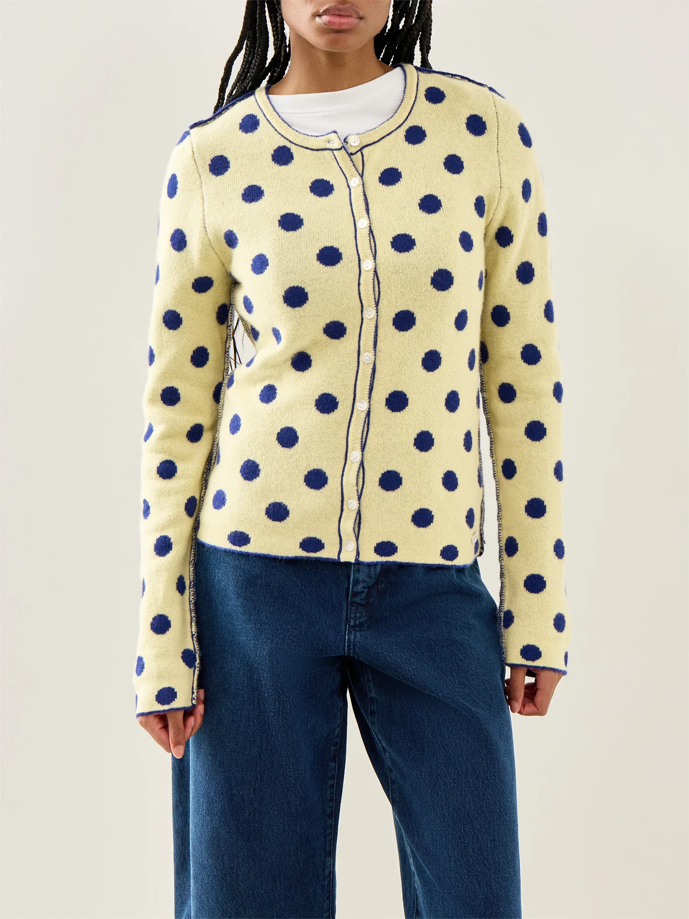 Tabitha Reversible Cardigan Butter - Image 4