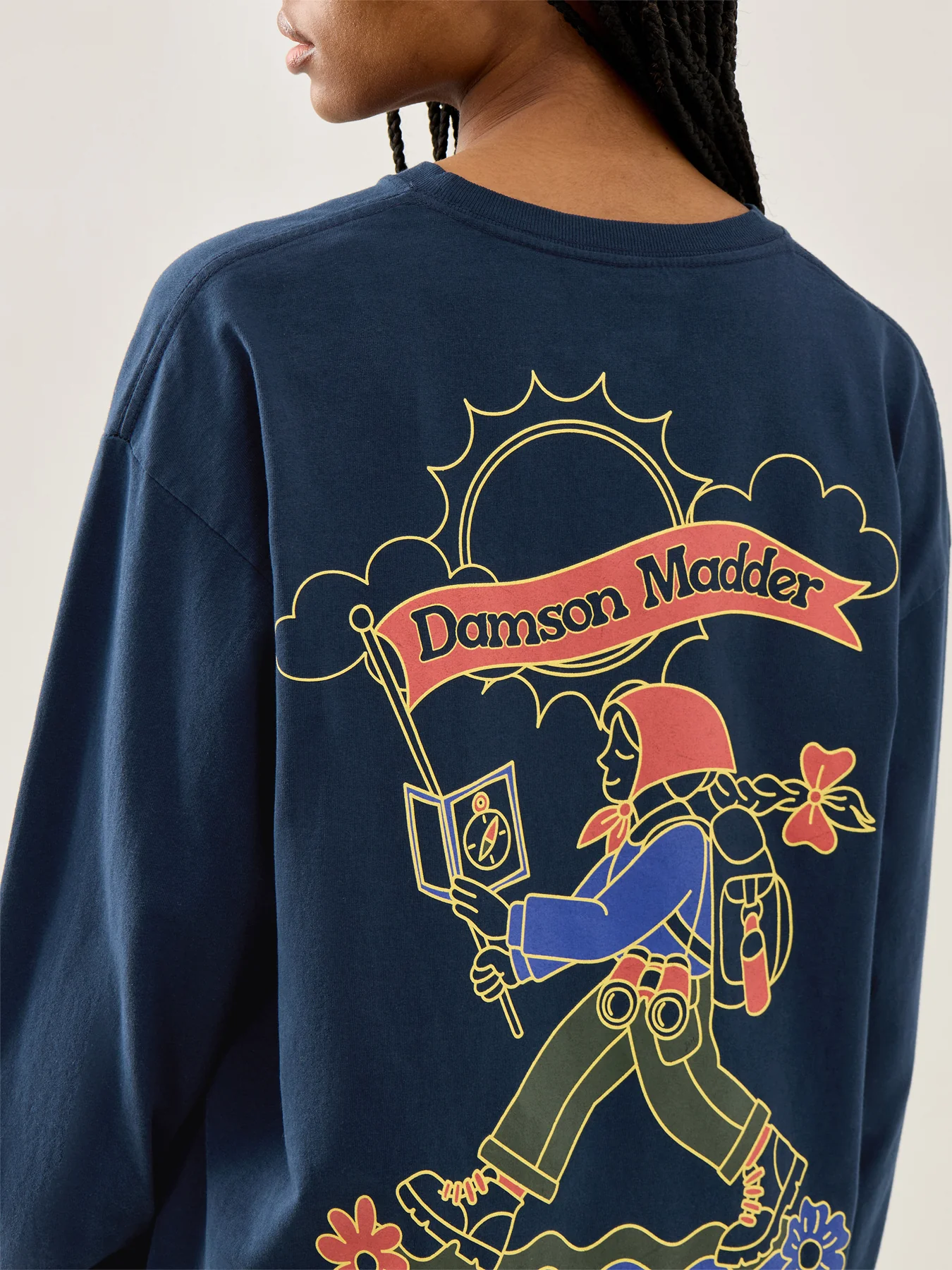 The Rambler Long Sleeve T-Shirt Navy - Image 3