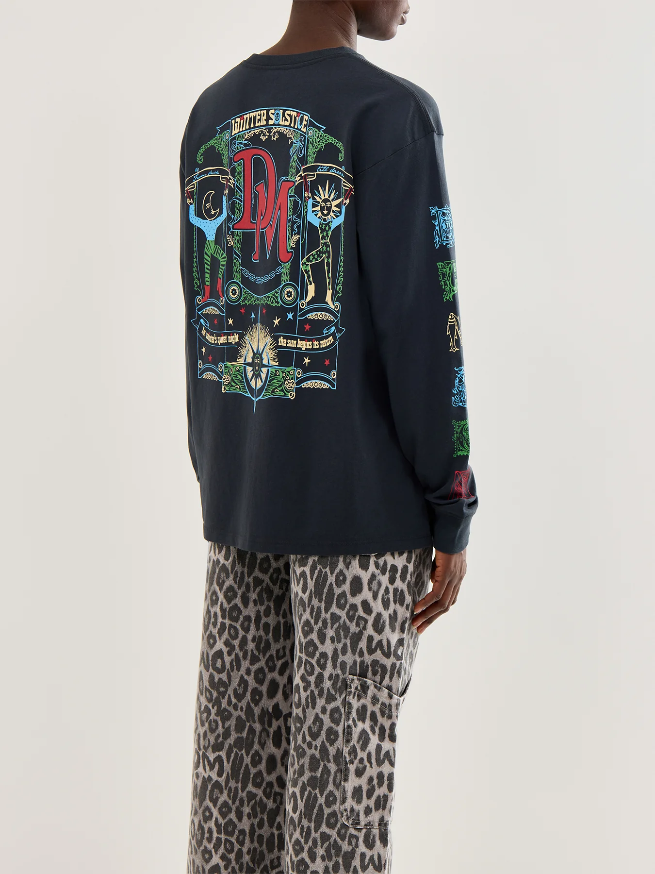 Winter Solstice Long Sleeve T Shirt Grey - Image 5
