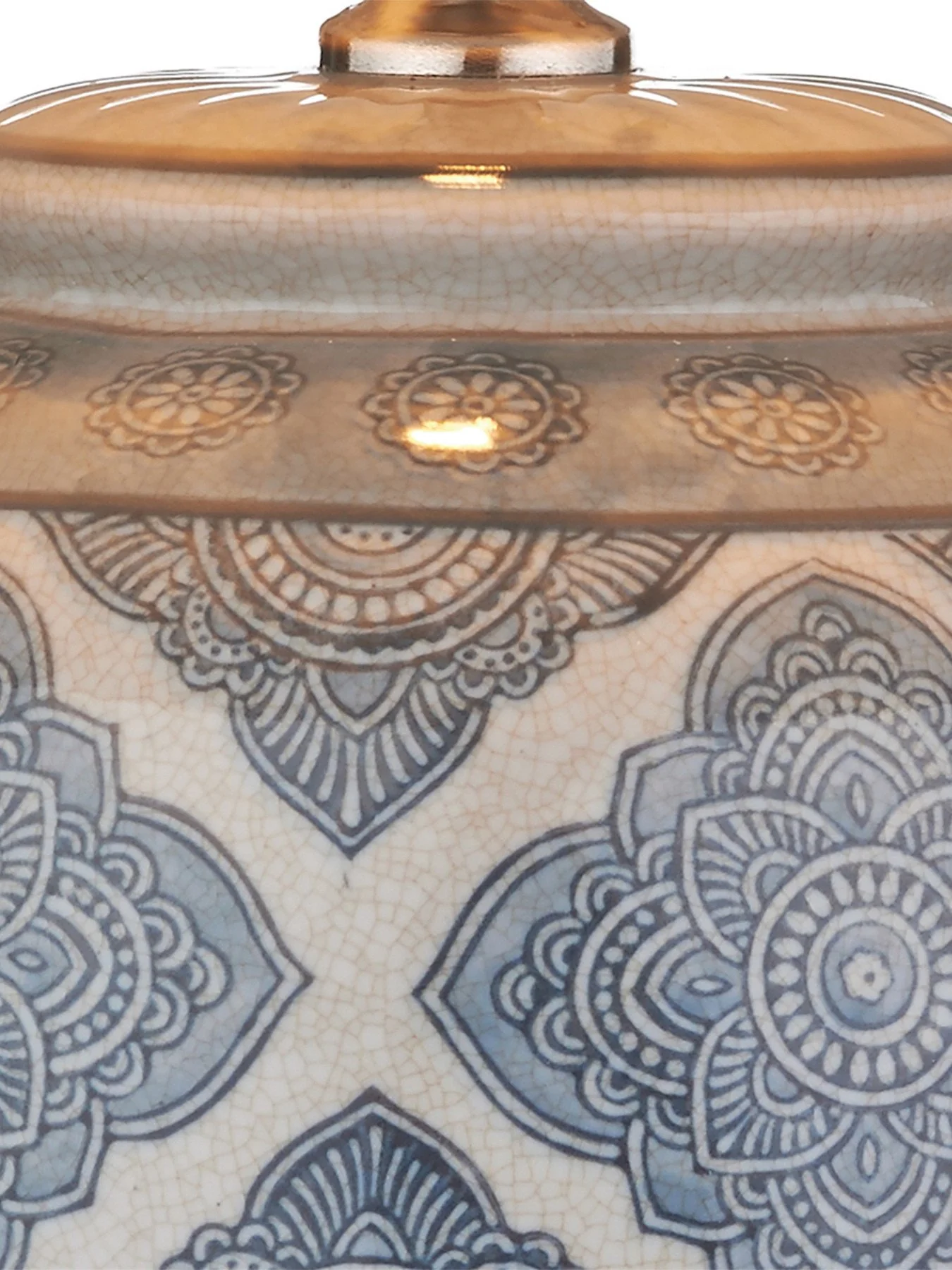 Ely Table Lamp Blue Base - Image 2