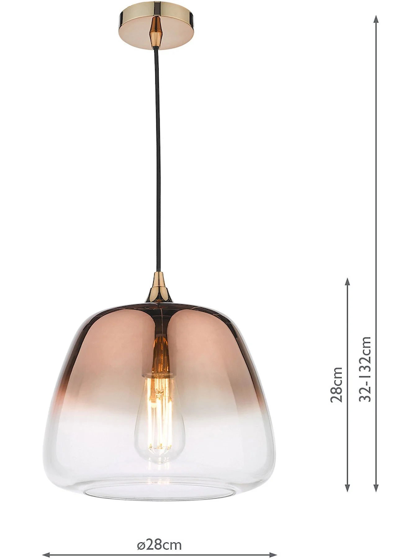 Klaxon 1 Light Pendant - Image 3