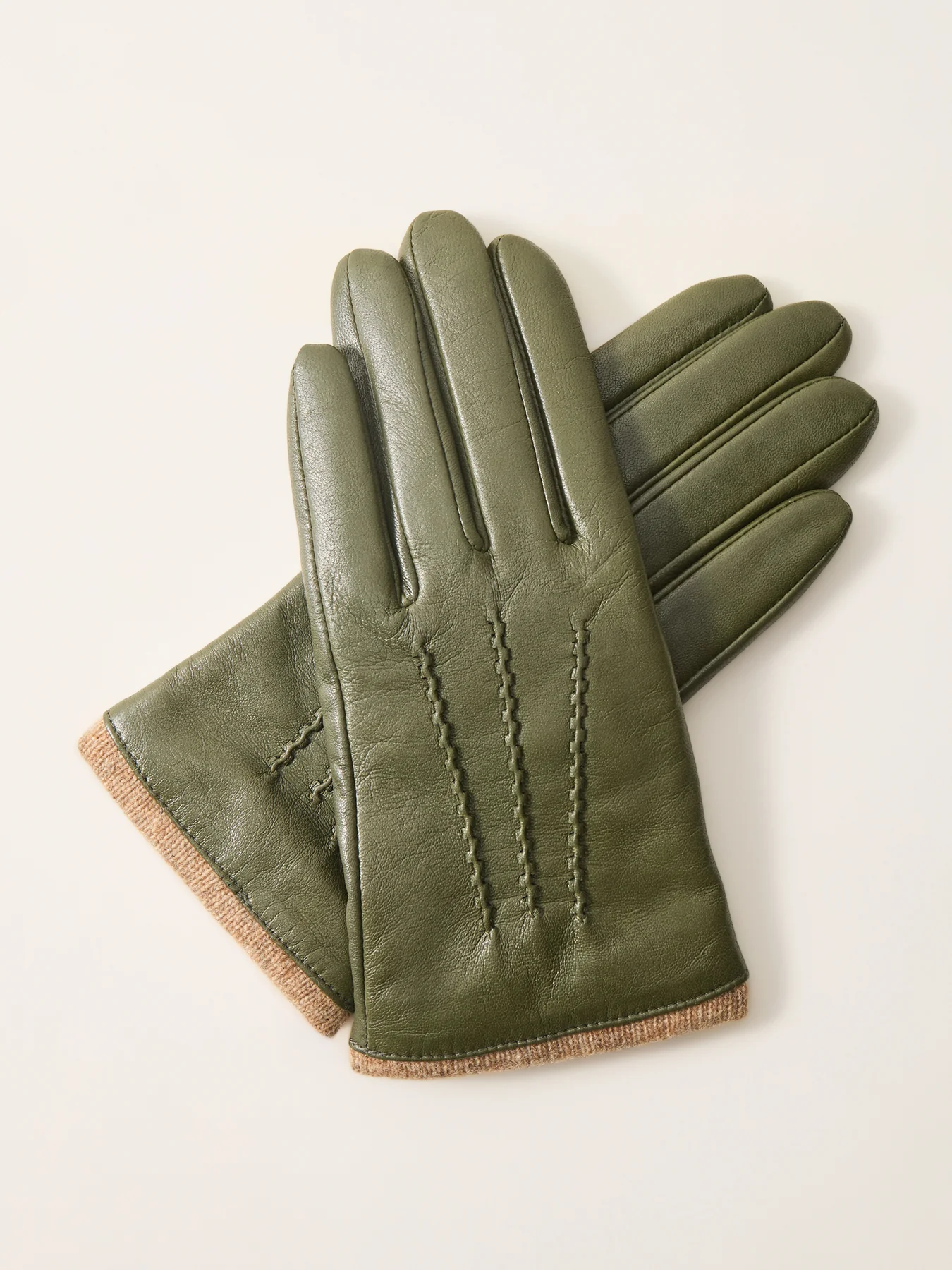Lorraine Leather Gloves Brown - Image 2