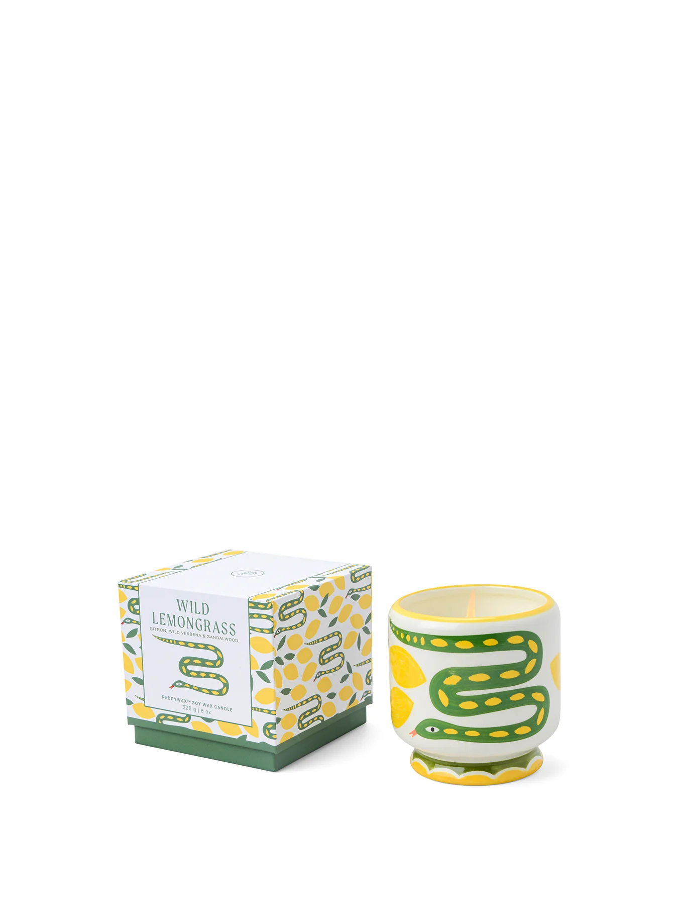 Wild Lemongrass A Dopo Snake Ceramic Candle 226g - Image 3