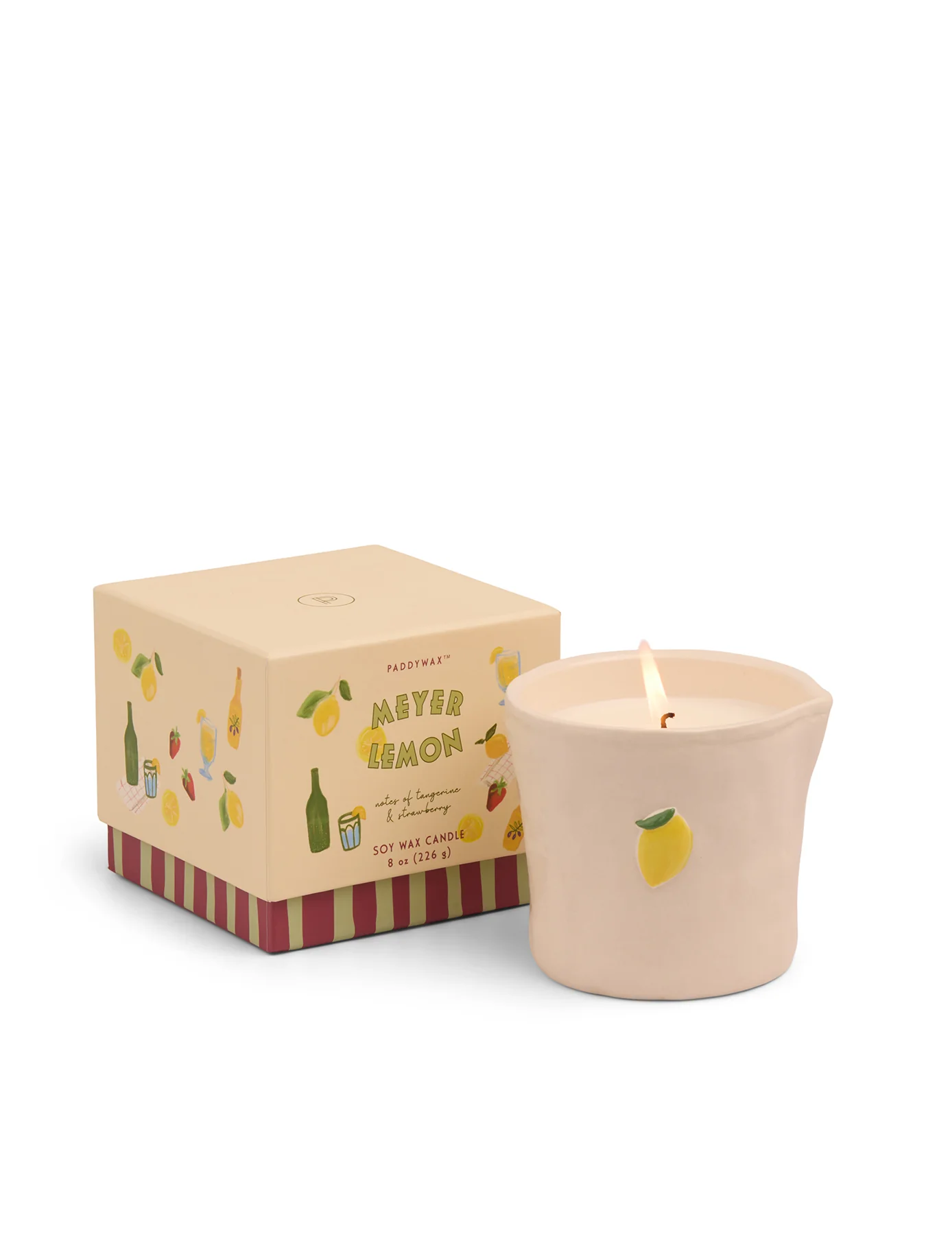 Lemon Ceramic Candle Meyer Lemon 226g - Image 2