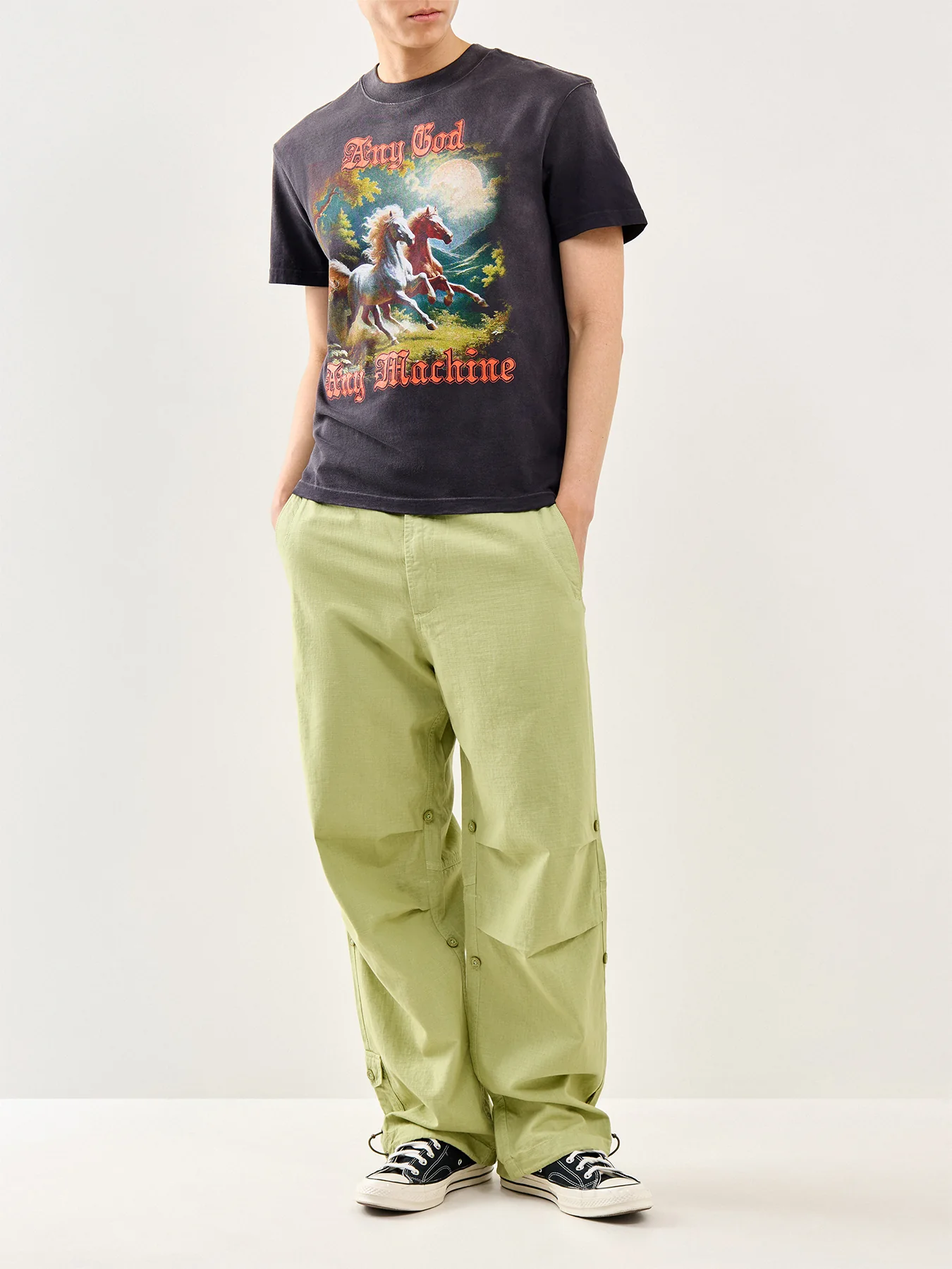 Graphic Cotton T-Shirt Black - Image 2
