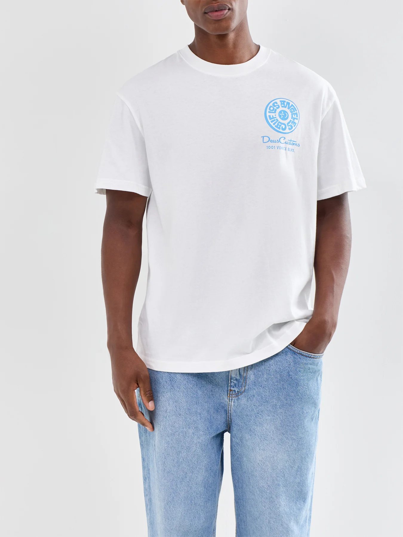 Los Angeles Address T-Shirt White - Image 4