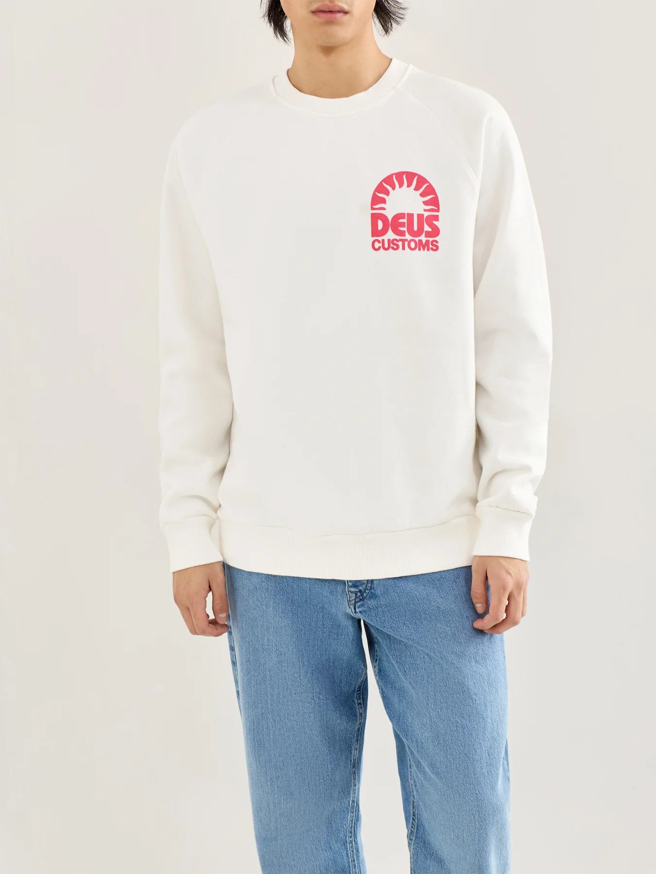 Melodies Crew Sweatshirt White - Image 4
