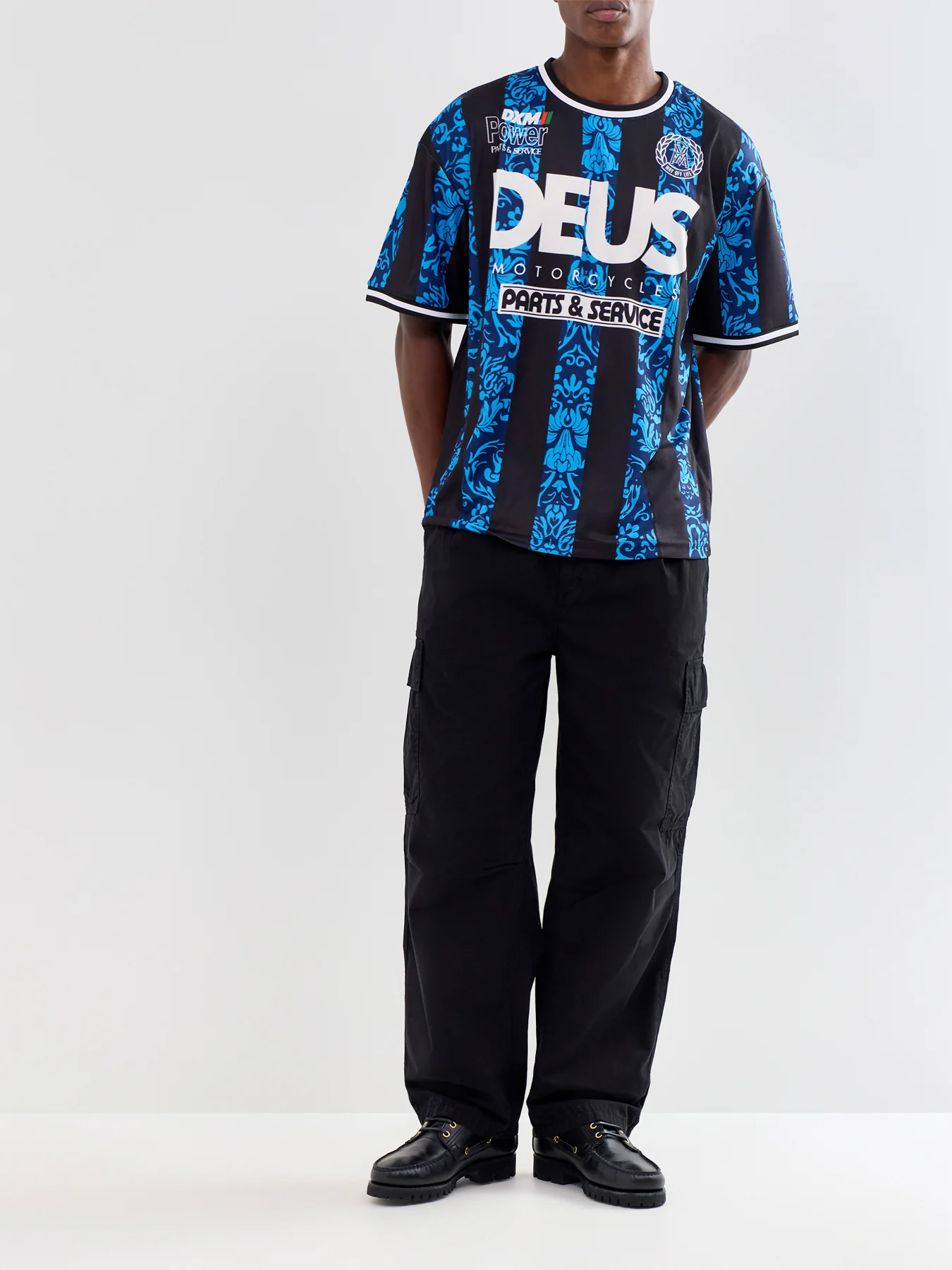 Nouveau Moto Graphic T-Shirt Blue - Image 2