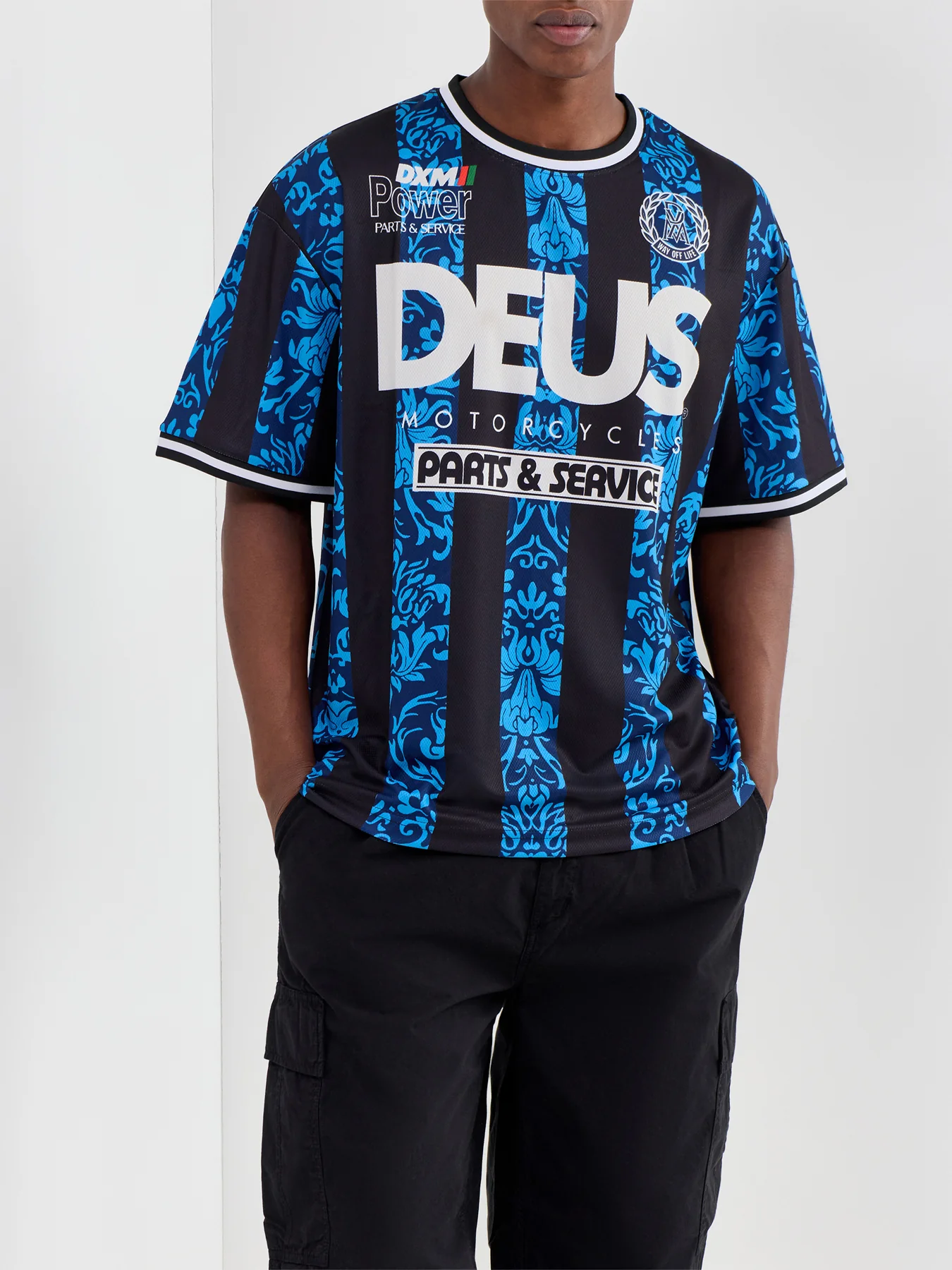 Nouveau Moto Graphic T-Shirt Blue - Image 4