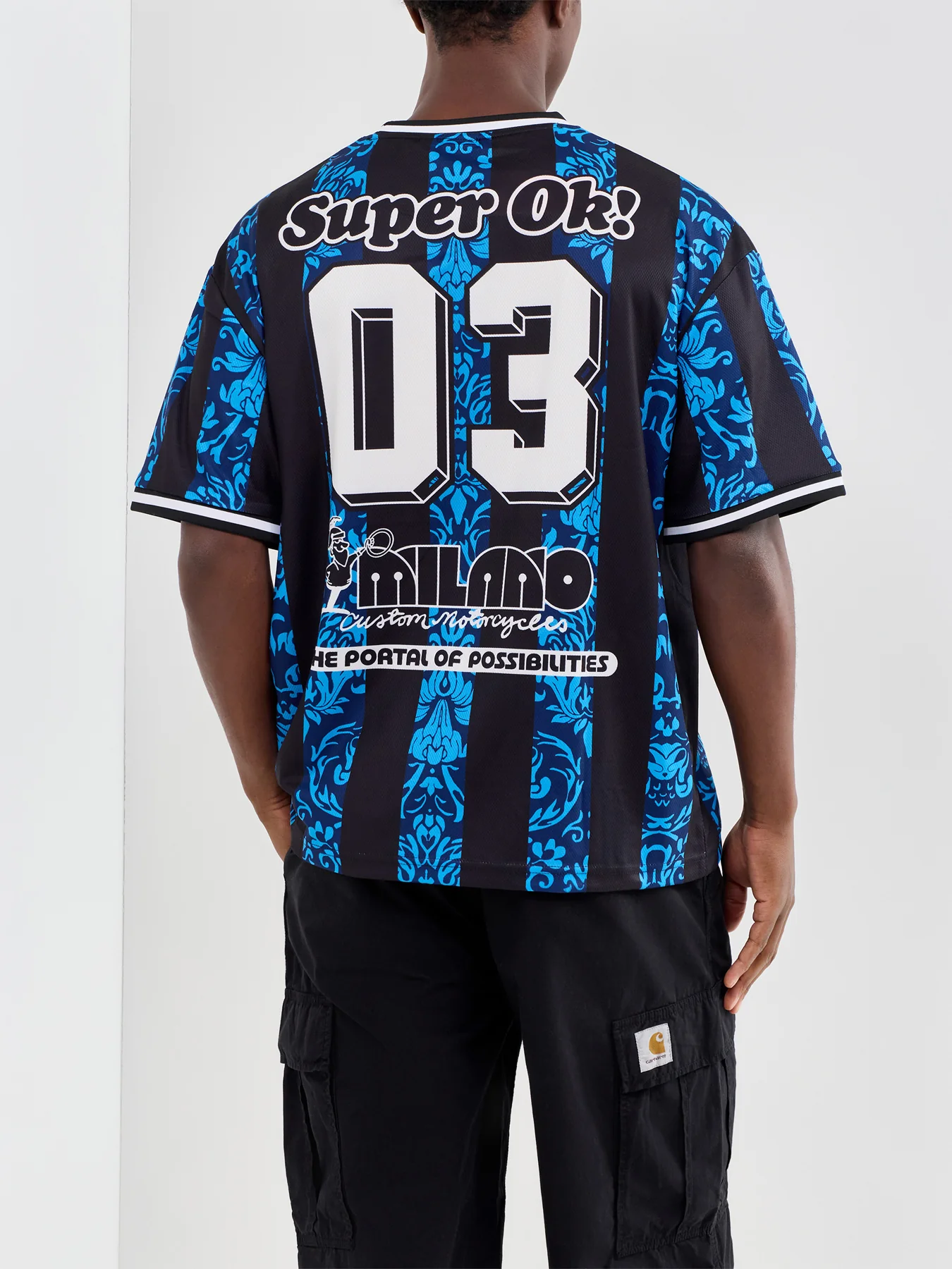 Nouveau Moto Graphic T-Shirt Blue - Image 5