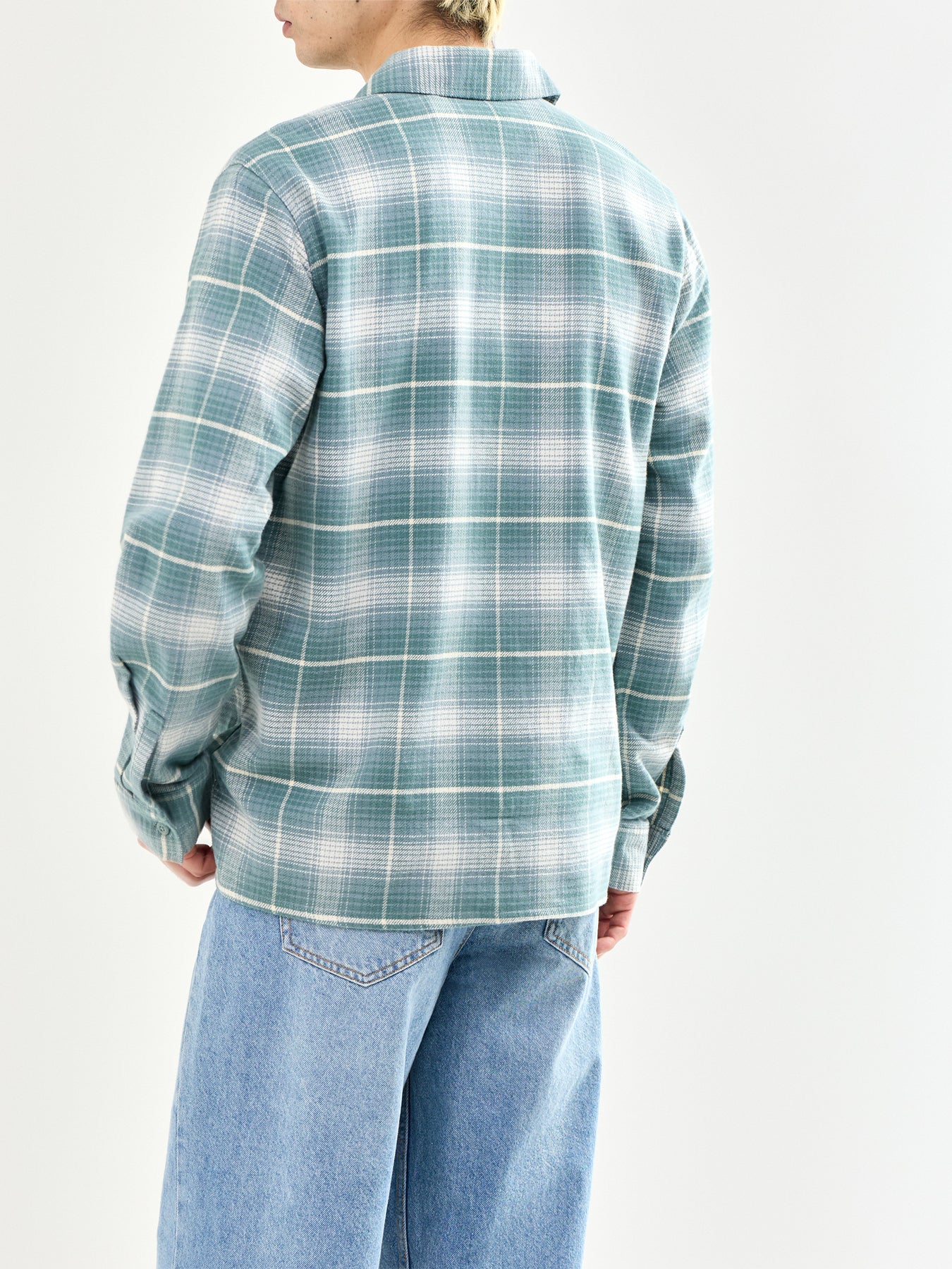 Forest Check Shirt Blue - Image 5