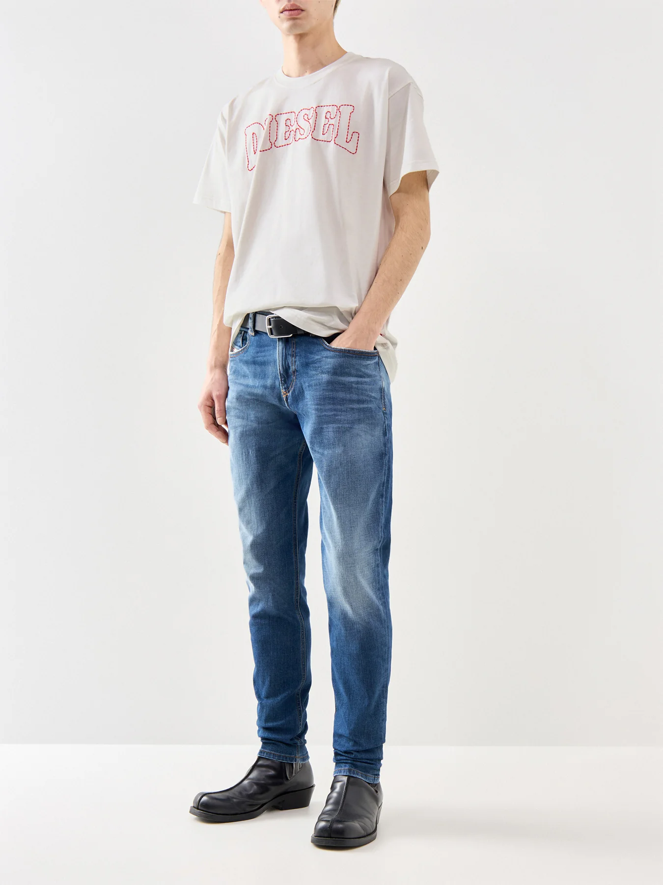 Sleenker Skinny Fit Jeans Blue - Image 2