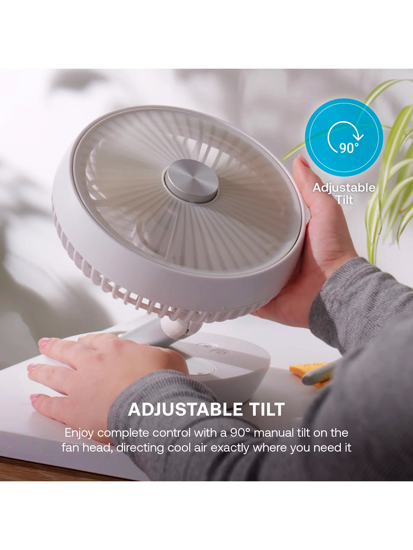Rechargeable Desk Fan - Image 4