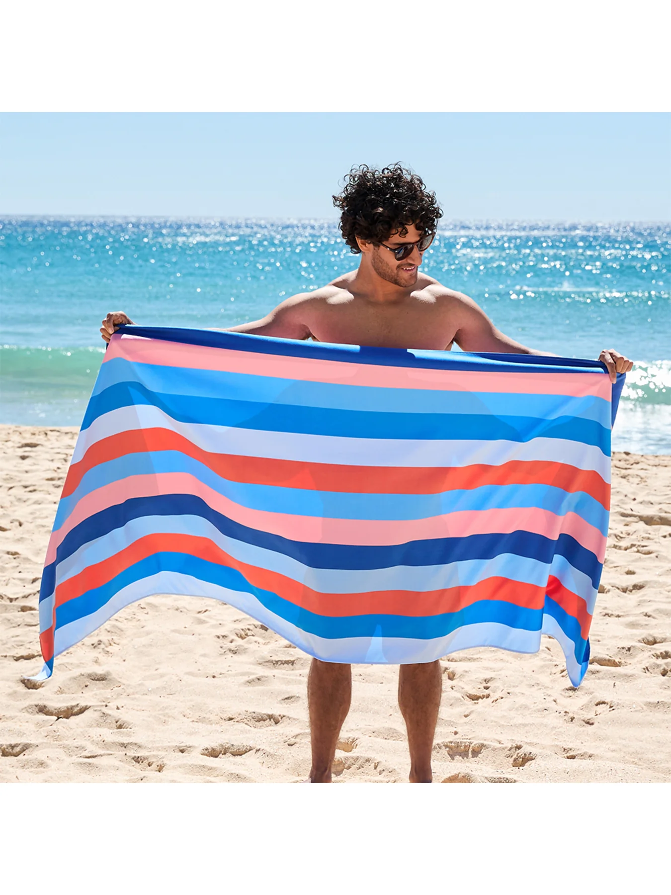 Large Beach Towel Striped - Image 2