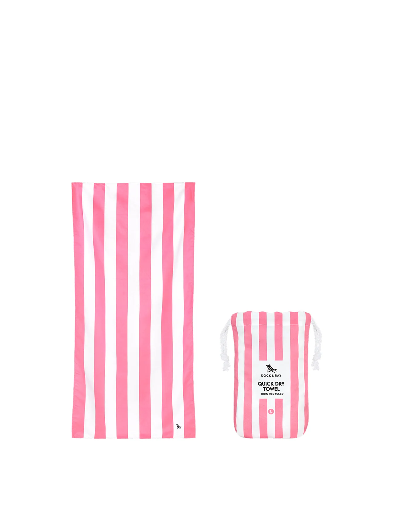 Large Beach Towel Pink - Image 2