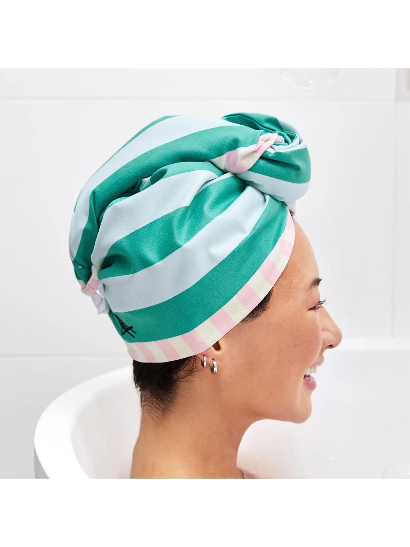 Suede Hair Wrap Green - Image 4