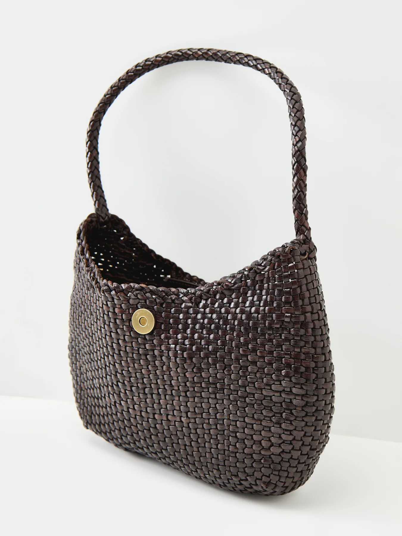 Dragon Diffusion x Rixo Saoirse Leather Shoulder Bag Brown - Image 4