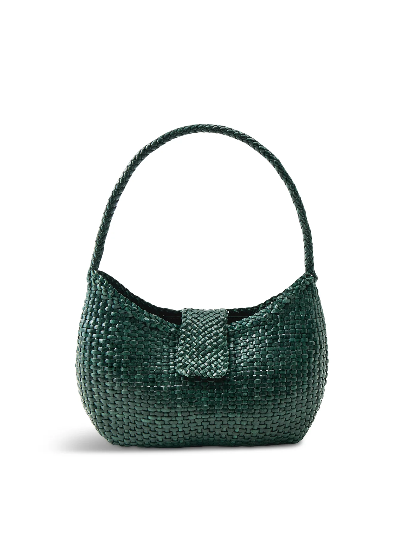 Dragon Diffusion x Rixo Saoirse Leather Shoulder Bag Green
