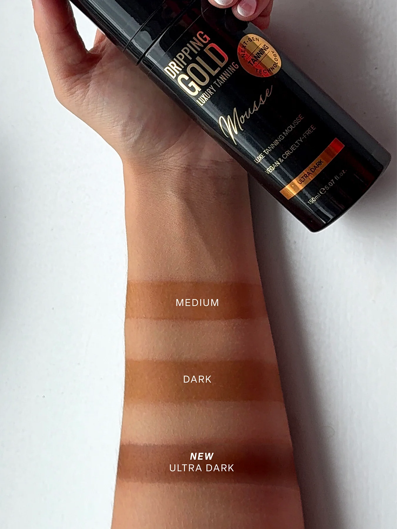 Luxury Tanning Mousse Medium 150ml - Image 5