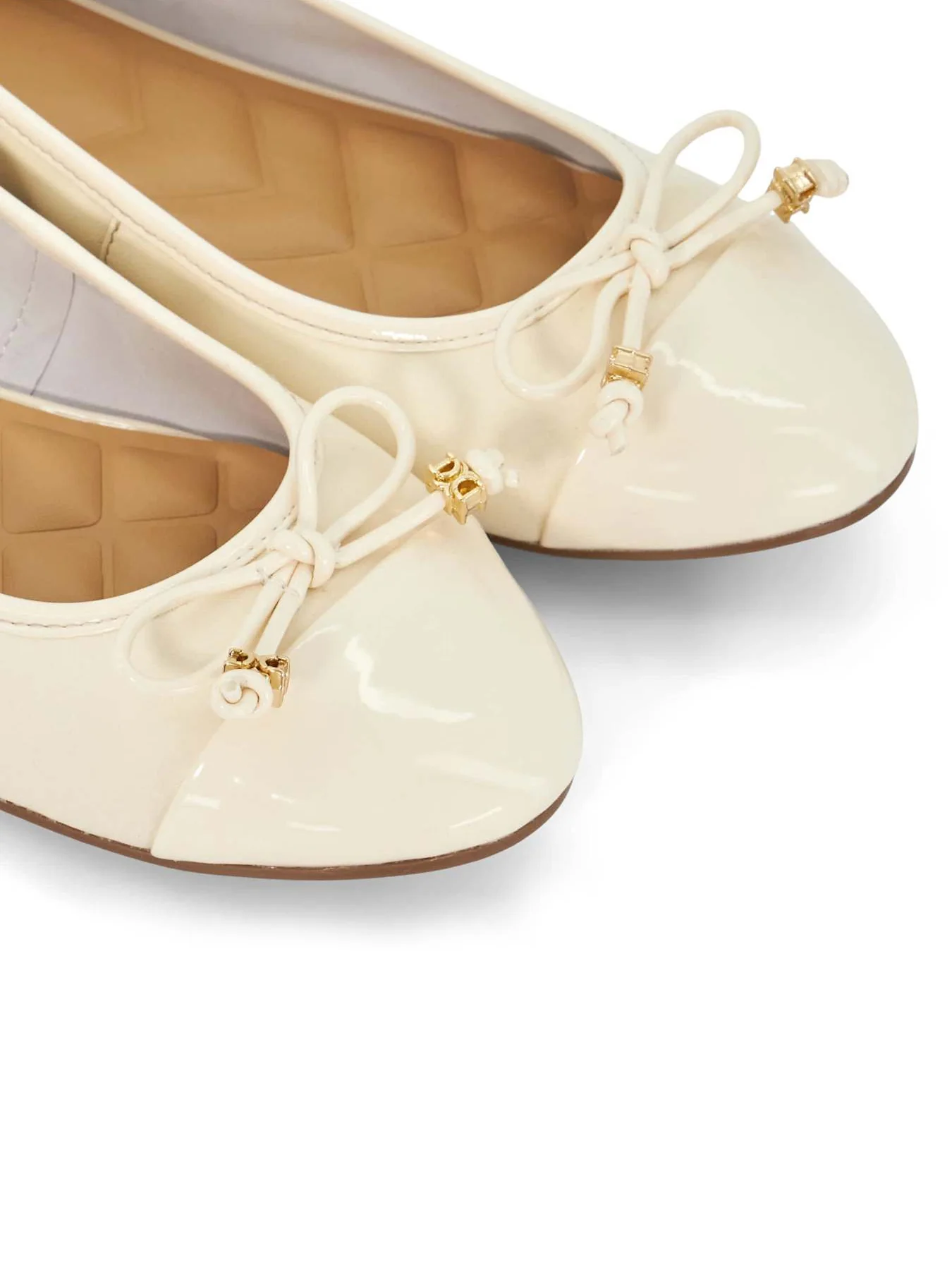 Hallo Leather Ballet Flats Neutral - Image 4