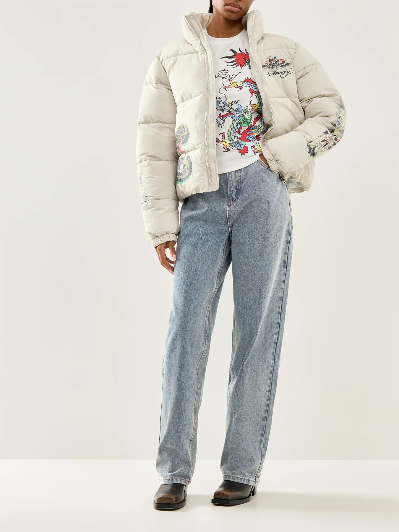 Crystal Crawler Relaxed Jeans Blue - Image 2